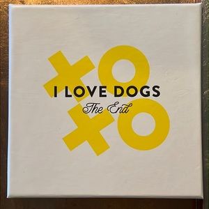 XOXO “I LOVE DOGS-The End” tray in gift box